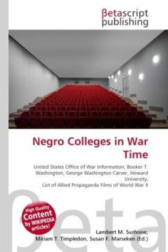 Negro Colleges in War Time