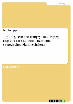 Top Dog, Lean and Hungry Look, Puppy Dog und Fat Cat - Eine Taxonomie strategischen Marktverhaltens