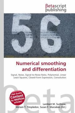 Numerical smoothing and differentiation
