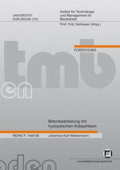 Cover Betonbearbeitung mit hydraulischen Anbaufräsen