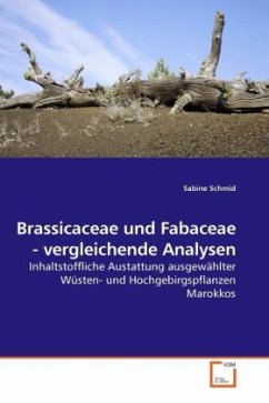 Brassicaceae und Fabaceae - vergleichende Analysen - Schmid, Sabine