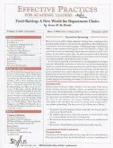 Fund-Raising: A New World for Department Chairs: Issue 4