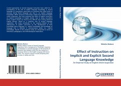 Effect of Instruction on Implicit and Explicit Second Language Knowledge