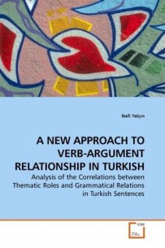 A NEW APPROACH TO VERB-ARGUMENT RELATIONSHIP IN TURKISH - Yalç n, Nafi