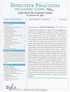 Legal Issues for Academic Leaders: Issue 2 - Alger, Jonathan R.