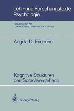 Kognitive Strukturen des Sprachverstehens - Friederici, Angela D.