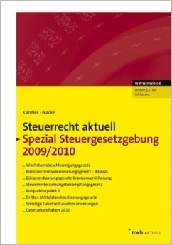 Cover Steuerrecht aktuell, Spezial Steuergesetzgebung 2009/2010