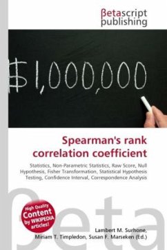 Spearman's rank correlation coefficient