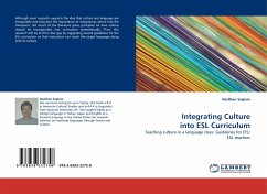 Cover Integrating Culture into ESL Curriculum