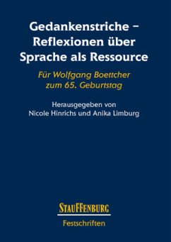Cover Gedankenstriche - Reflexionen über Sprache als Ressource