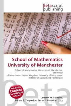 School of Mathematics University of Manchester