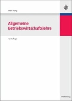 Allgemeine Betriebswirtschaftslehre - Jung, Hans