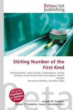 Stirling Number of the First Kind
