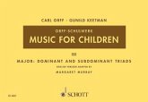 Music for Children, Singstimme, Blockflöte und Schlagzeug, Sing- und Spielpartitur