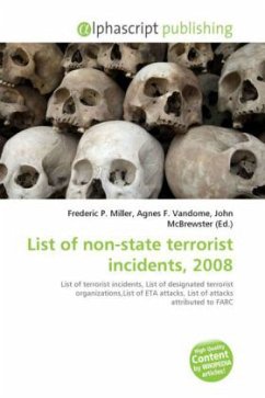 List of non-state terrorist incidents, 2008