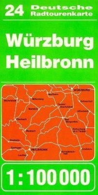 Cover Würzburg, Heilbronn / Haupka Deutsche Radtourenkarte 24