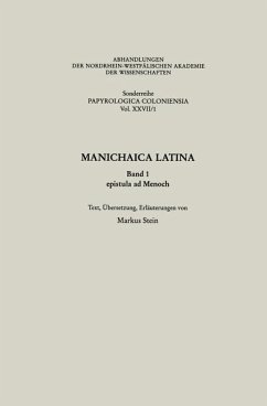 Manichaica Latina - Stein, Markus von