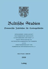 Baltische Studien, Pommersche Jahrbücher für Landesgeschichte. Band 95 NF