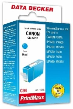 C94 Canon Cyan mit Chip kompatibel zu Canon CLI-521C