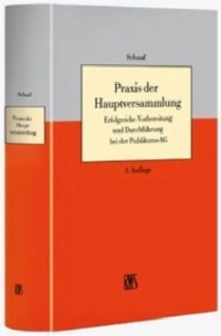 Cover Praxis der Hauptversammlung
