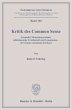 Kritik des Common Sense. - Bild 1