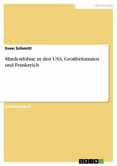 Mindestlöhne in den USA, Großbritannien und Frankreich - Schmitt, Sven