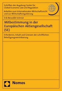 Mitbestimmung in der Europäischen Aktiengesellschaft (SE) - Schmid, Erik Benedikt