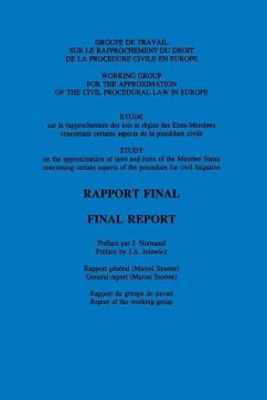 Rapprochement Du Droit Judiciaire de l'Union Europeenne: Approximation of Judiciary Law in the European Union - Storme, Marcel L