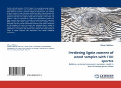 Predicting lignin content of wood samples with FTIR spectra