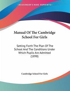 Manual Of The Cambridge School For Girls