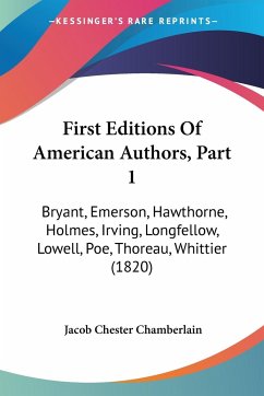 First Editions Of American Authors, Part 1