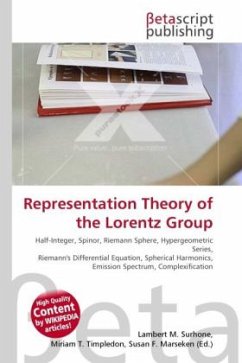 Representation Theory of the Lorentz Group