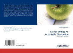 Tips for Writing An Acceptable Dissertation