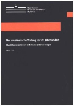 Cover Der musikalische Vortrag im 19. Jahrhundert