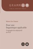 Pour une linguistique applicable