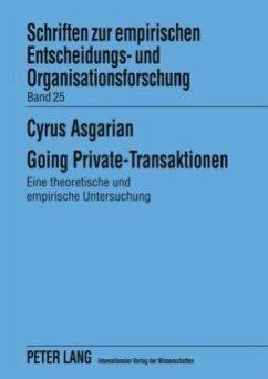 Going Private-Transaktionen - Asgarian, Cyrus