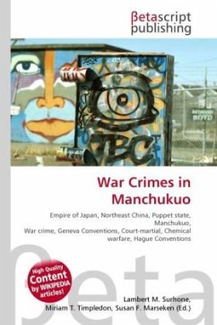 Cover War Crimes in Manchukuo