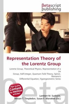 Representation Theory of the Lorentz Group