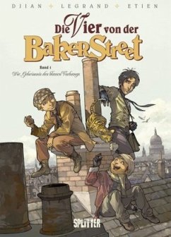 Die Vier von der Bakerstreet - Das Geheimnis des blauen Vorhangs - Djian, Jean-Blaise;Legrand, Olivier;Etien, David
