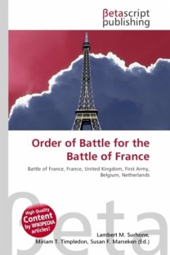 Order of Battle for the Battle of France