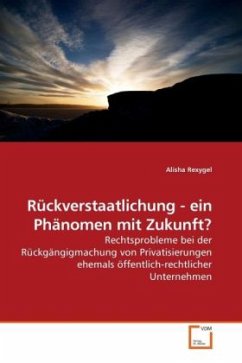 Cover Rückverstaatlichung - ein Phänomen mit Zukunft?