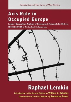Axis Rule in Occupied Europe - Lemkin, Raphael