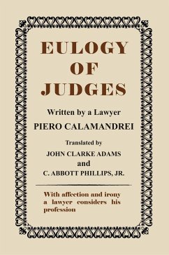 Eulogy of Judges - Calamandrei, Piero