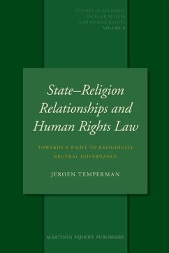 State-Religion Relationships and Human Rights Law - Temperman, Jeroen