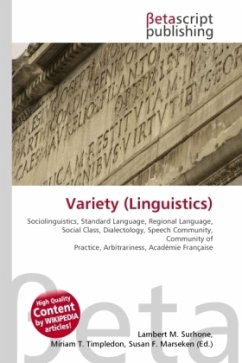Variety (Linguistics) Cover Variety (Linguistics)
