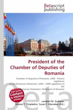 Cover President of the Chamber of Deputies of Romania
