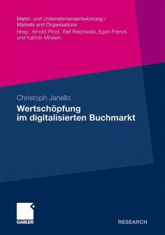 Wertschöpfung im digitalisierten Buchmarkt - Janello, Christoph