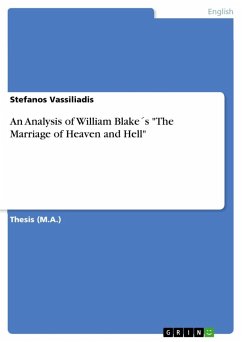 An Analysis of William Blake´s &quote;The Marriage of Heaven and Hell&quote;