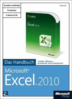 Microsoft Excel 2010 - Das Handbuch, m. CD-ROM - Schiecke, Dieter; Schuster, Helmut; Schwenk, Jürgen