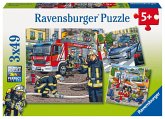 Ravensburger 093359 - Helfer in der Not, Puzzle 3 x 49 Teile